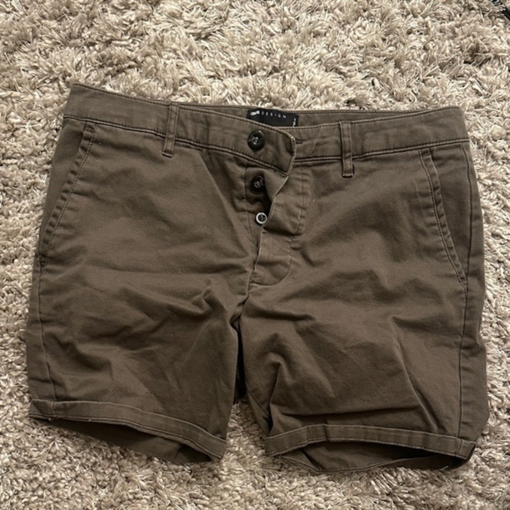 ASOS Green Flat Front Men's Shorts